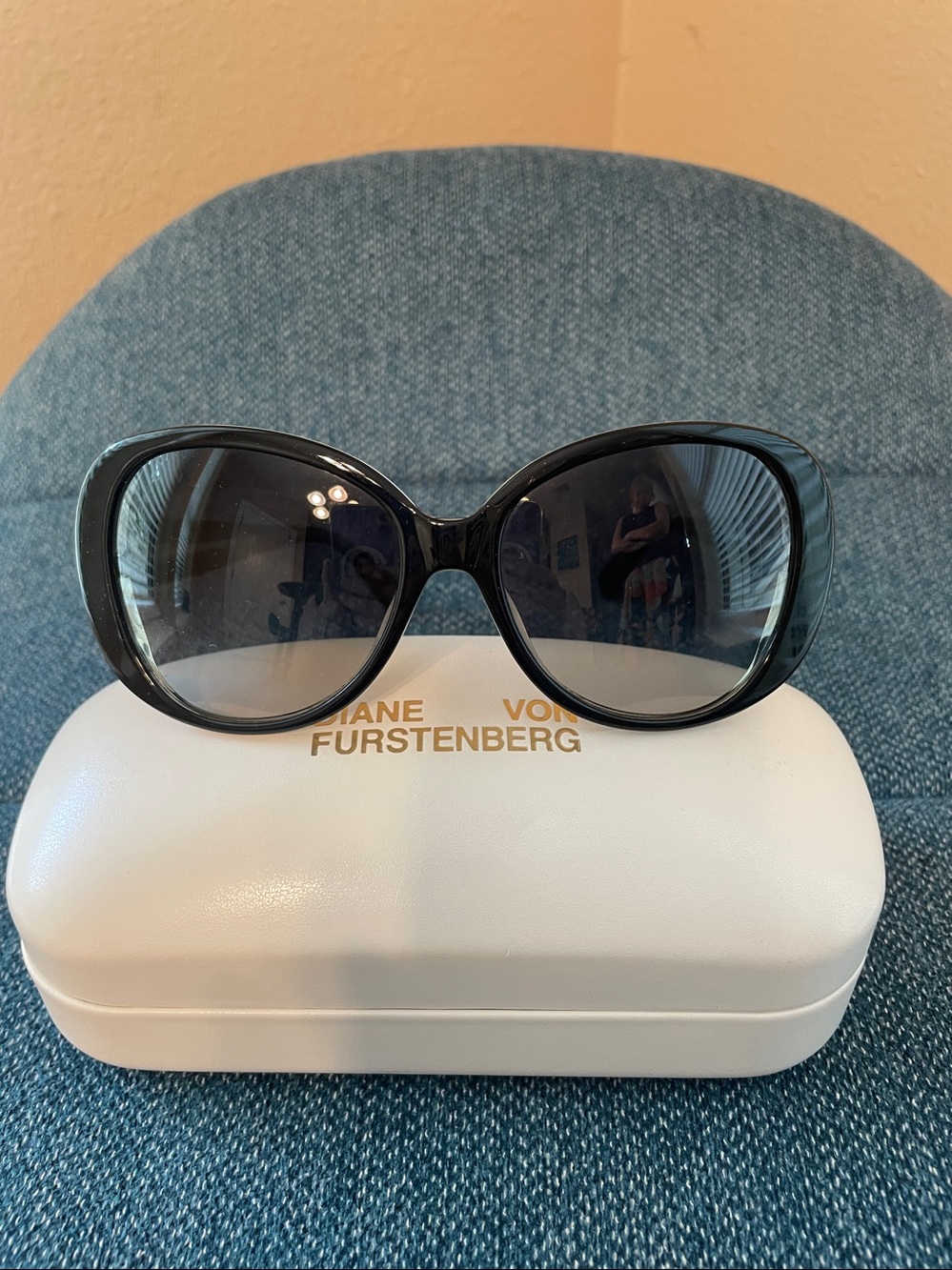 Diane von Furstenberg Blaise oversized sunglasses 70s